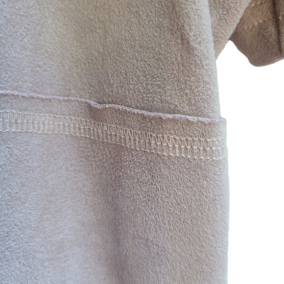 Joh Faux Suade Soft Light Pink Mauve Dress, Size Large - Picture 5 of 11